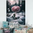 thumbnail image 2 of Designart A Blooming Pink Daisy Flower In Winter III Canvas Wall Art, 2 of 5