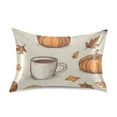 thumbnail image 7 of Yayeee Pillowcase Standard Size Set of 2 Satin Wrinkle Resistant Pillow Case, Fall Pumpkin Pattern, 7 of 7