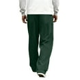 thumbnail image 5 of Men's Relaxed Fit Corduroy Stretch Waist Straight Leg Pants - Casual Trousers for Everyday Wear, Comfortable for All Day UseArmy GreenL, 5 of 7