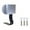 Silver, variant on Electric Bicycle Backrest Cushion Rack Metal Support Universal Size for E Bike Rear Passenger Seat