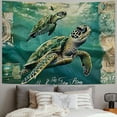 thumbnail image 2 of Orinice Turtle Flying Message Tapestry Wall Hanging Unique Style Graphic Tapestries Home Wall Decor Art 4 Sizes Soft Lightweight Fabric 50x40inch, 2 of 6