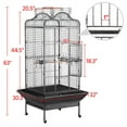 thumbnail image 2 of Alden Design Rolling Metal Large Bird Cage Parrot Cage with Stand Open Playtop, 2 of 10