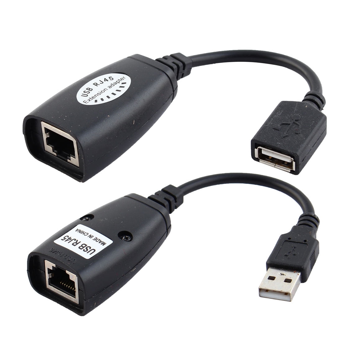 Unique Bargains USB 2.0 Male Female to RJ45 Ethernet Connector Adaptor .