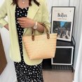 thumbnail image 4 of Bolso de playa para mujer, bolso cruzado tipo cubo, bolso Hobo hecho a mano de verano, mango de bambú, 4 of 6