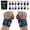 Blue/Black, variant on Modvel Adjustable Wrist Wraps – Thick, Breathable Support Straps for Wrist Stability, Comfort & Grip – for Weight Training – Green (2-Pack)