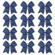 thumbnail image 1 of Cheer Bows CEELGON, purpurina azul marino con diamantes de imitación, 12 unidades, 1 of 7
