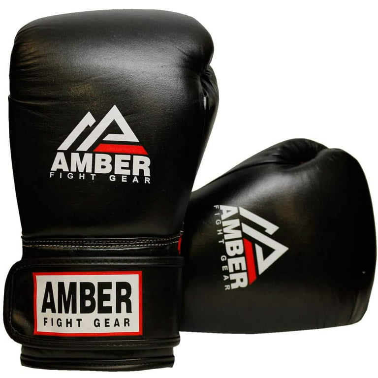 Amber Fight Gear Professional Hook and Loop Leather Training
