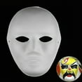 thumbnail image 3 of Hand Drawn Paper Masquerade Masks - Lightweight, Elastic Band, DIY Coloring for Party Role Playing, 3 of 3