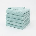 thumbnail image 1 of Nvzi 10 paños de cocina reutilizables sin olor, paños de limpieza de vellón coral súper absorbentes de 9,84 x 9,84 pulgadas (azul y verde), 1 of 4