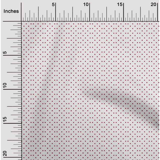 oneOone Georgette Viscose Fabric Polka Dots Printed Craft Fabric BTY 42 Inch Wide