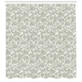 thumbnail image 3 of Ambesonne Floral Shower Curtain, Damask with Ethnic, 69"Wx84"L, Reseda Green White, 3 of 3