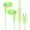 Green, variant on Casual Fit Elastomer Ear Spores Type CREATE Interconnected Headphones 720P Voice Clearness Multiple Device Assist