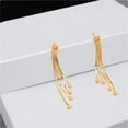 thumbnail image 5 of Savlano 925 Sterling Silver 18k Gold Plated Dangle Drop Ball Tassel Stud Earrings For Women and Teens Comes In White Gold, Yellow Gold & Rose Gold Colors Comes With Savlano Gift Box, 5 of 6