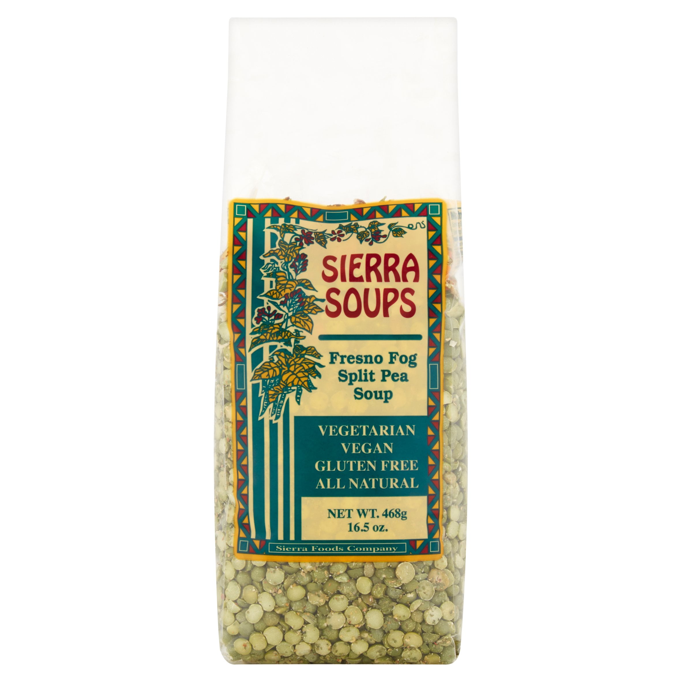 Sierra Soups Fresno Fog Split Pea Soup, 16.5 oz, 6 pack