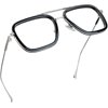 LifeArt Blue Light Blocking Glasses, Anti Eyestrain, Computer Reading Glasses, Gaming Glasses, TV Glasses for Women Men, Anti Glare (Black Silver, +3.75 Magnification)