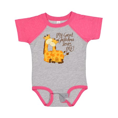 

Inktastic My Great Grandma Loves Me! Gift Baby Boy or Baby Girl Bodysuit