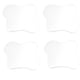 thumbnail image 5 of Posavasos acrílicos irregulares para bebidas, juego de 4 protectores de mesa antideslizantes transparentes con superficie antiderrames para comedor, sala de estar y mesa de centro., 5 of 9