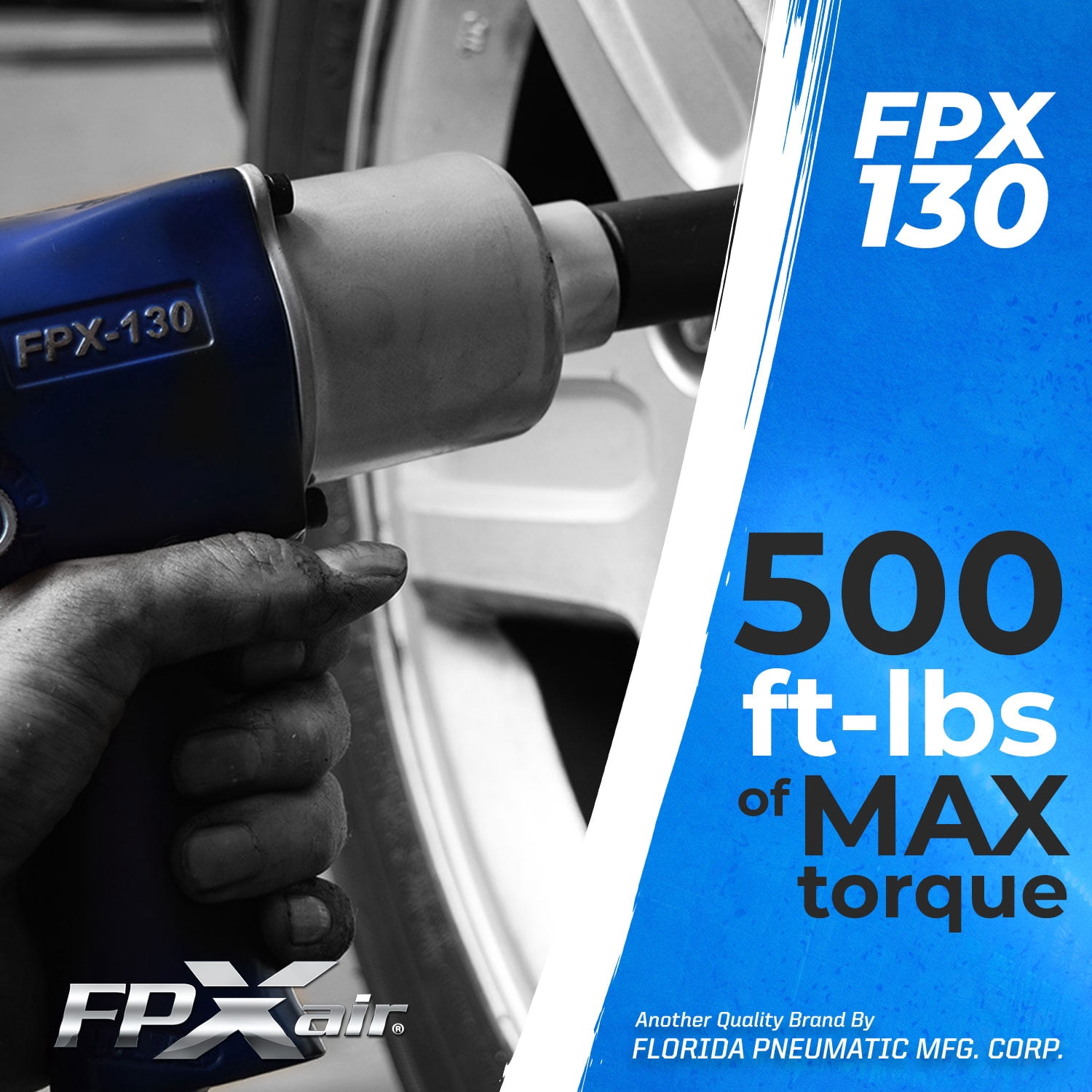 FPX-AIR 1/2" Aluminum Impact Wrench: FPX-130, Automotive Power Tools for Mechanics, Garage Tools