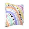 thumbnail image 4 of LNWH Decorative Pillow Covers, Futuristic Colorful Shapes Square Sofa Decorative Knit Pillow Case, 18"x18", 4 of 8
