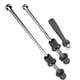thumbnail image 4 of Brochetas de liberación rápida antirrobo para bicicleta de carretera de aleación de aluminio con bloqueo de seguridad para ruedas (negro), 4 of 15
