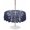 Blue, variant on Outdoor Tablecloth with Umbrella Hole for Patio/Picnic/Party/Camping, Japanese Waterproof Table Cloth Round Cover Washable, Navy Blue Country Flowers Leaves Aesthetic (Dia 54")