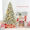 thumbnail image 2 of Costway 9ft Snow Flocked Hinged Artificial Christmas Tree Unlit Metal, 2 of 10