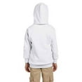 thumbnail image 2 of The Hanes Youth 78 oz EcoSmart 50/50 Pullover Hood - WHITE - XS, 2 of 2