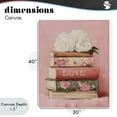 thumbnail image 4 of Stupell Industries Glam Book Love with Peonies Canvas Art, 30 x 40, by Arlington Prints, 4 of 8