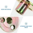 thumbnail image 3 of OUNONA 20Pcs Threaded Insert Nuts Iron for Fastening Nut Installation on Wooden Furniture, 3 of 7