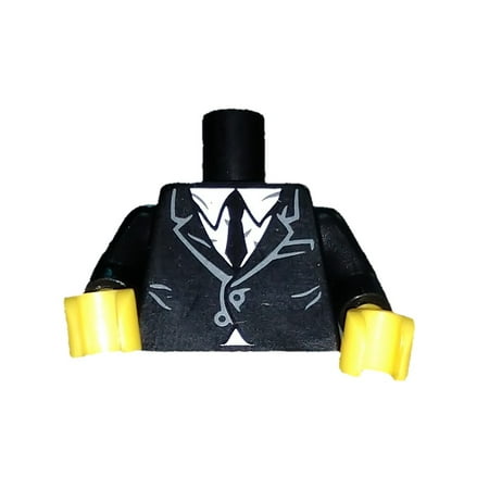 LEGO Suit with White Shirt and Black Tie Loose (Best Shirt And Tie Combinations With Black Suit)