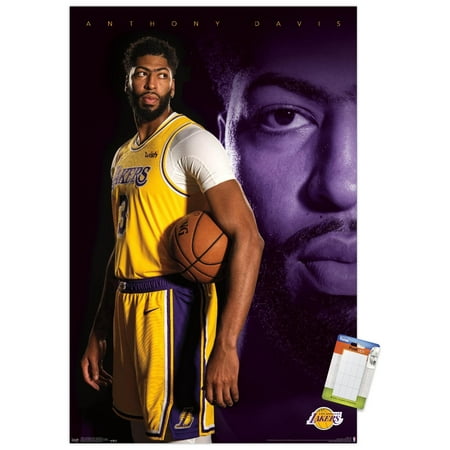 NBA Los Angeles Lakers - Anthony Davis Premium Poster and Poster Mount Bundle