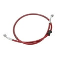thumbnail image 4 of Tubo de freno de motocicleta de 90cm/35,4 pulgadas, accesorio Universal portátil de PVC de acero rojo para motocicleta, 4 of 5