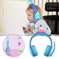 thumbnail image 2 of Crown Kid Auriculares inalámbricos en la cabeza Plegable con micrófono Estéreo de Orejeras suaves para, 2 of 7