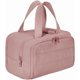 thumbnail image 2 of 2026NEW Toiletry Bag,Large Capacity Wide-Open Travel Cosmetic Bags for Women,Standing Makeup Bag,4-in-1 Multi-Functional Lightweight Waterproof Organizer Bags,Portable Pouch Flat Open Bag (Dark Pink), 2 of 8