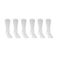 thumbnail image 2 of 12 Pairs of Nobles Diabetic White Non Skid Gripper Hospital Slipper Crew Socks Size 10-13, 2 of 5