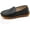 Black, variant on Boys Girls Leather Loafers Slip-On Oxford Flats Boat Dress Schooling Daily Walking Shoes(Toddler/Little Kids)