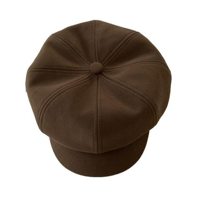 Minnieouse Gorro de lana francés, moderno y práctico para cualquier ocasión, gorro cálido de invierno a la moda para otoño e invierno Sombreros Café