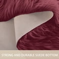 thumbnail image 4 of Unique Bargains Wool Imitation Sheepskin Rugs Faux Fur Double Heart Shaped Area Rug for Bedrooms Living Room Mats, 4 of 9