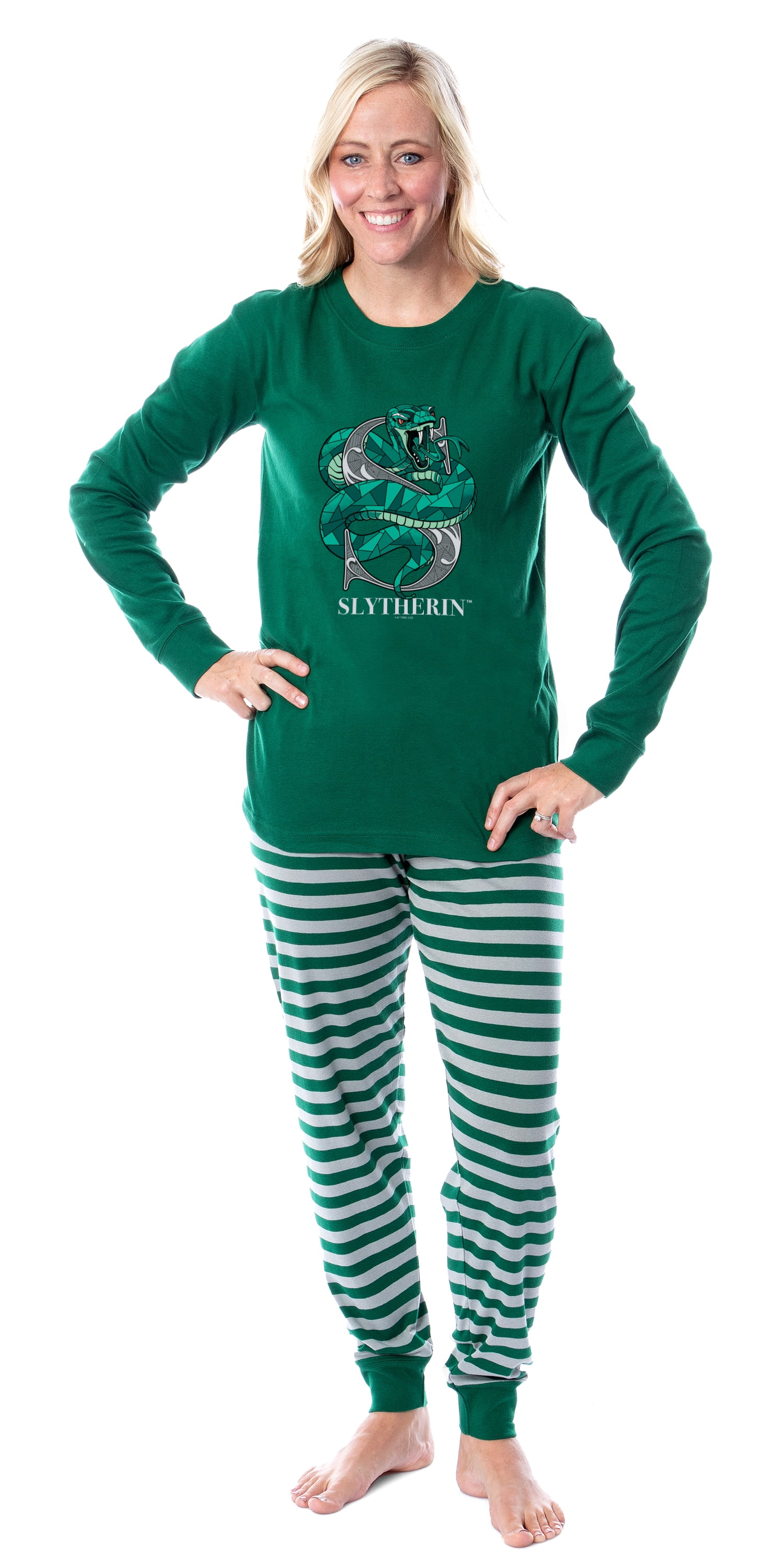 Harry Potter Animals Tight Fit Family Pajama Set Slytherin Adult XX Large