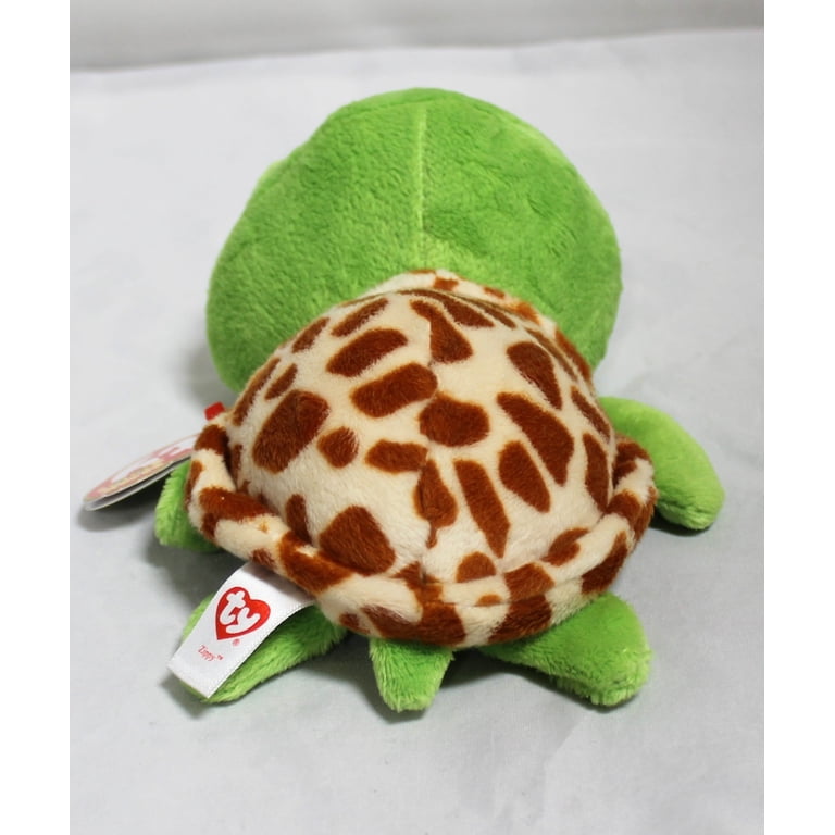 Ty Beanie Boo Tortuga Turbo - Peluche De 15 Cm Con Ojos Brillantes Y Pelaje Verde