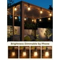 thumbnail image 4 of Smart Patio Lights 49Ft LED Outdoor String Lights Waterproof IP65, App Control, Compatible with Alexa, Dimmable Edison Bulbs Outdoor Light for Yard Porch Bistro Outside, 4 of 10
