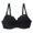 Black, variant on Womens Lingerie Wireless Yoga Comfort Lingerie Bra Push Up Bra Black 80B