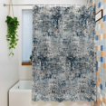 thumbnail image 3 of Shower Curtains for Bathroom-36"x72",Gradient Grey Navy Blue Waterproof Bath Curtain Grommet Shower Curtain Set with Hooks, 3 of 9