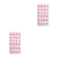 thumbnail image 2 of Vogacara 1 Juego de puntas de uñas artificiales dibujos animados patrón encantador uñas postizas pegatinas cortas desmontables Kit de Type1 NO1, 2 of 6