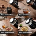 thumbnail image 6 of OVENTE 1L Small Electric Kettle with 5 Temperature Preset, Digital Display, 5Hr Keep Warm, Auto Shut-Off, Double-Wall Cool Touch Exterior, Borosilicate Glass,1500W BPA Free Water Boiler, Black KD95B, 6 of 8