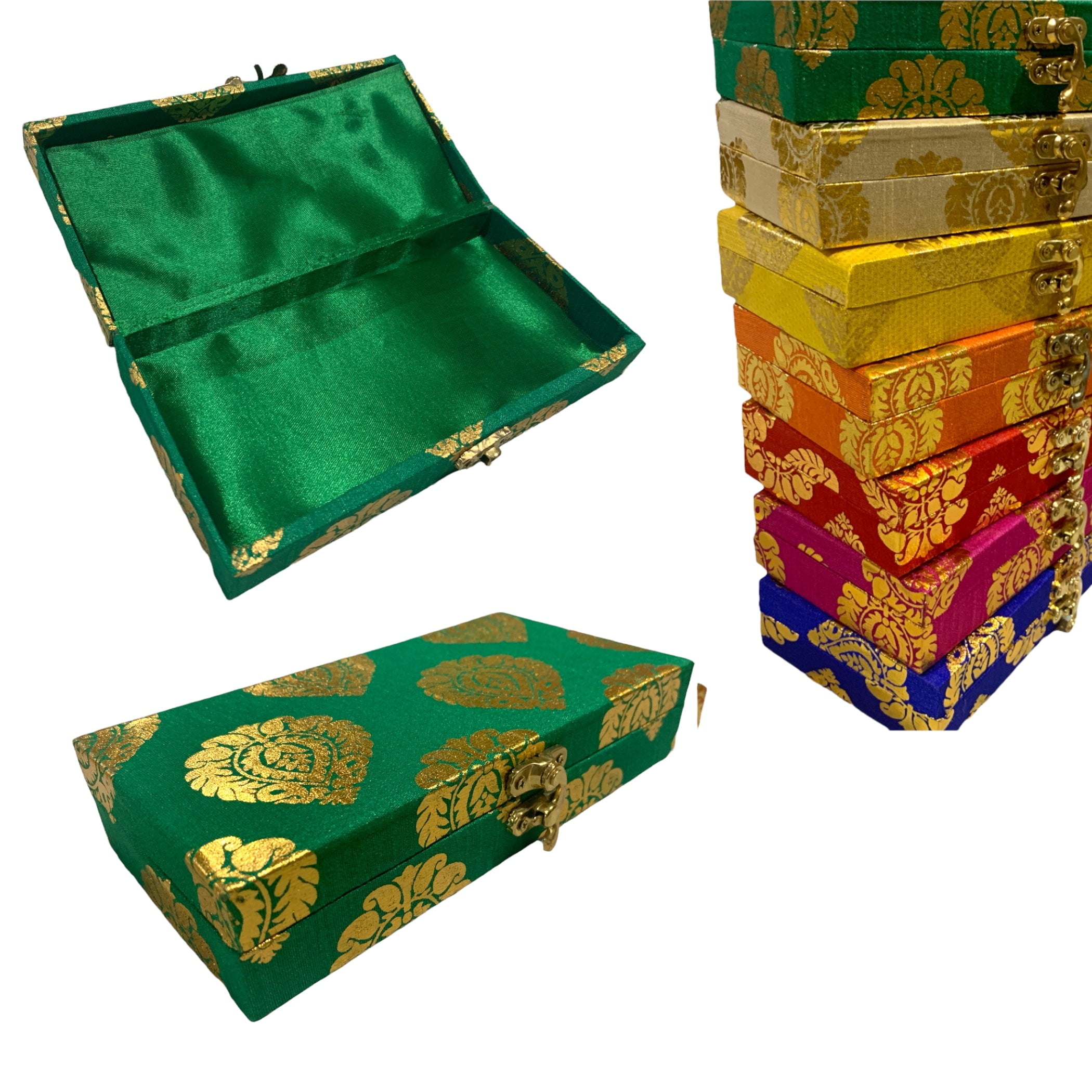 LoveNspire Brocade Gift Boxes( 8x4x1.5nches) Favor For Indian Muslim