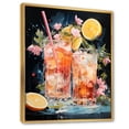 thumbnail image 2 of Designart "Cocktail of Tropical Soda IV" Food & Beverage Floater Framed Wall Art Print, 2 of 7