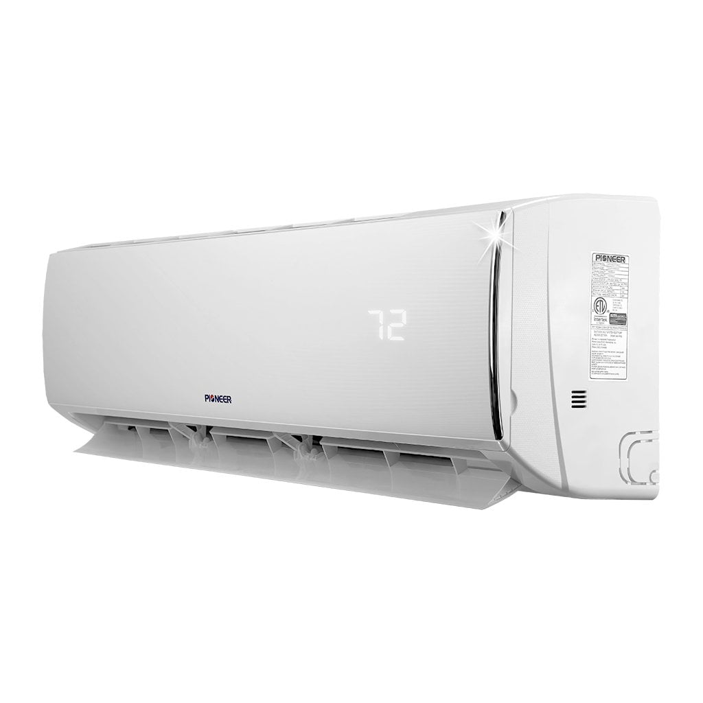 Pioneer Diamante Series Ductless Mini-Split Air Conditioner Heat Pump 9,000 BTU 19 SEER 230V, Full Set with 16 Ft. Kit