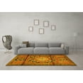 thumbnail image 3 of Ahgly Company Machine Washable Indoor Rectangle Persian Yellow Traditional Area Rugs, 4' x 6', 3 of 4