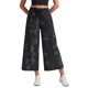 thumbnail image 1 of Pantalones CRZ YOGA Cropped de Pierna Ancha 64 cm Negro Tie Dye, 1 of 5